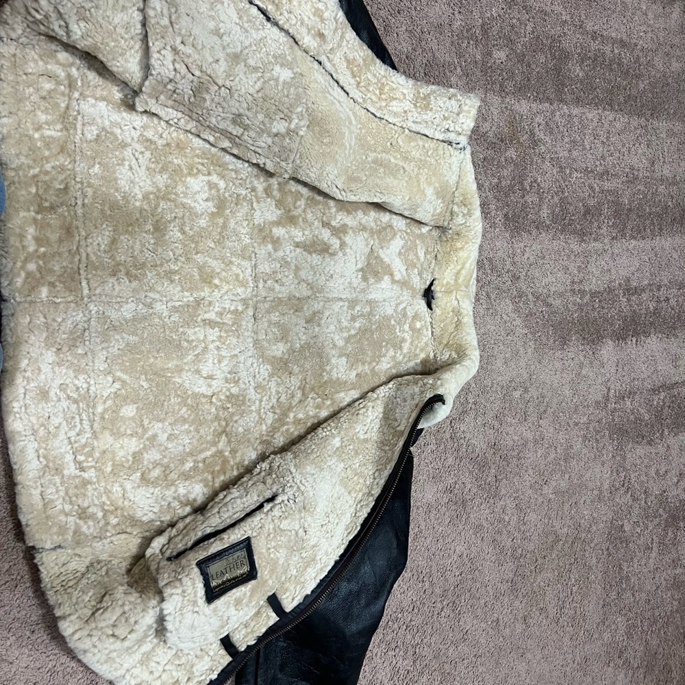 2 brand new leather bomber jackets.  Worn 1 time PRICE LISTED IS PER JACKET.